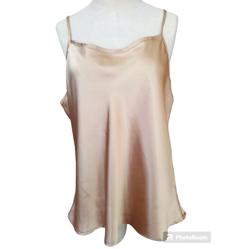 Jaclyn Smith Elegant Spaghetti Strap Color is Gold Cami size XL